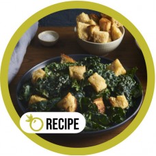 (Recipe) Crunchy Kale Caesar Salad